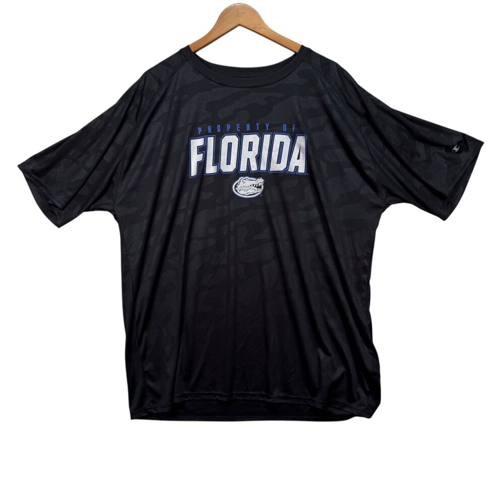 Champion Wicking Florida Gators Black Camo Training Wicking Gym Shirt 2XL